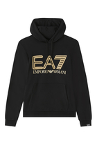 EA7 Cotton Logo Hoodie